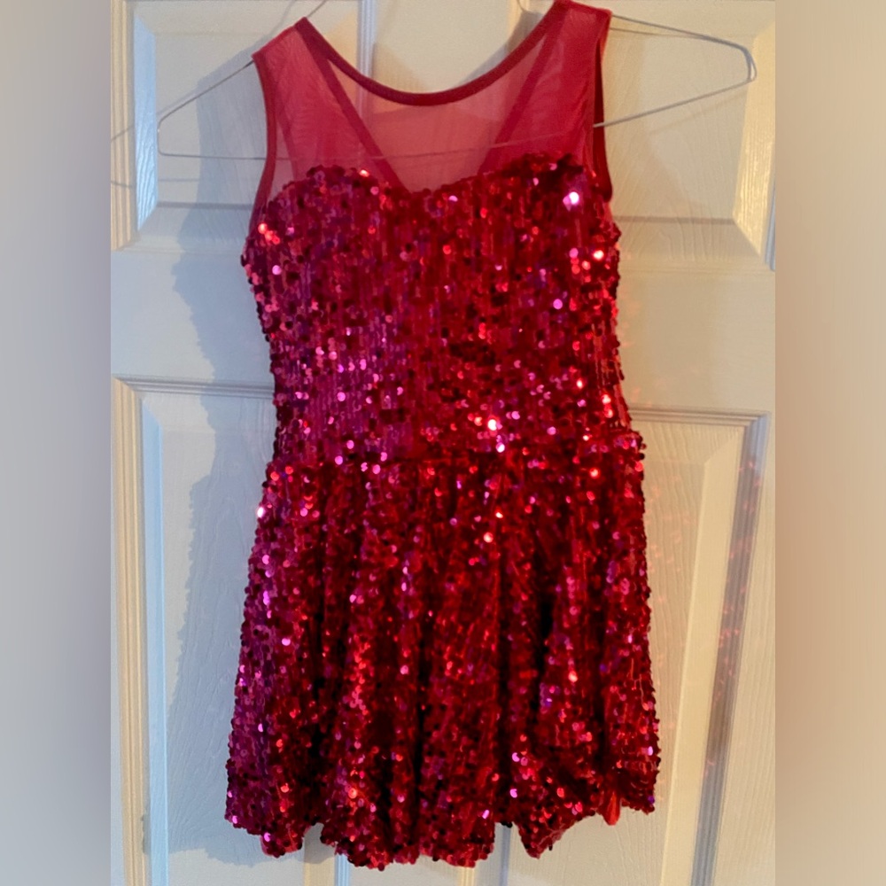 Beautiful Pink Sequin Dance Outfit. Comfy and flowy!